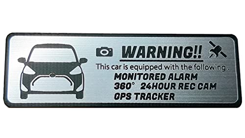 Honami Works <Small Size> Pre-MC SIENTA 170 Series Late Model Security Emblem 24-Hour Surveillance Dash Cam GPS Tracker Sticker