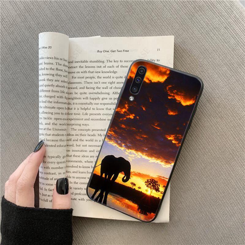 African Indian Elephant Phone Cover For Samsung Galaxy A51 A71 A21S A10 A20S A20E A30S A40 A50 A70 A11 A40 M31 M30S Mobile Cases