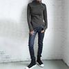 Women Casual Blouse Long Sleeve Pullover Turtleneck Zipper Sweatshirt Tops