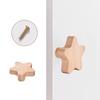 Room Decor Nordic Cupboard Wardrobe Pulls Clouds Simple Wooden Door Handles Stars Wood Hook Hanger Household