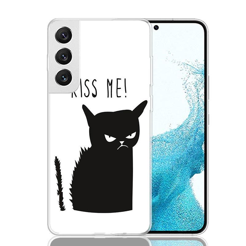 Cat Footprint Funny Paw Cute Phone Case For Samsung Galaxy S26 Ultra S23 S24 S25 Edge S20 FE S21 S22 Plus Soft Print Shell Cover