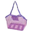 Large-Capacity Mesh Beach Bag Travel Organizer Mesh Toy Storage Bag Foldable Swim Bag