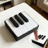 Keyboard Key Stress Toy Piano Clicker Fidget Toy, 3D Printed Desktop Reliever, Relief Cute Musical Figurine for Office Desk Decor, Anxiety Gift