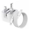 20W Usb C Fast Charger With 1/2M Charging Cable Foldable Us Plug For Home Travel Use