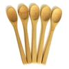 5 pezzi di bambù manico lungo cucchiaio posate caffè miele gelato tè gadget da cucina