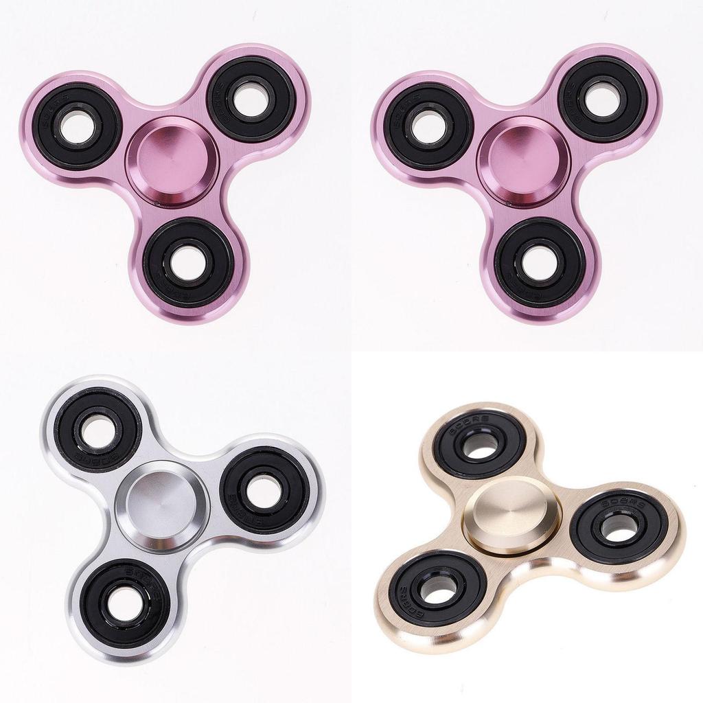 Premium Aluminum Alloy Tri-spinner Silent Bearing Metal Fidget Toy Stress Relief
