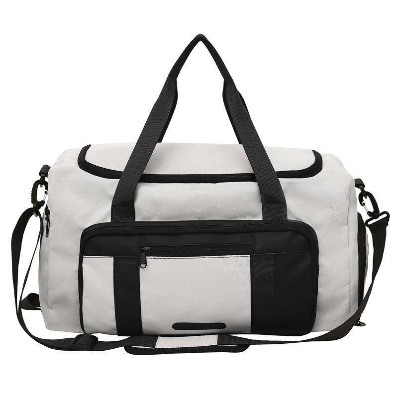 Fashionable Casual Luggage Bag for Business Trip Multi-functional Large Capacity Shoe Bin Hand-heat Travel Bag Dry and Wet Separation Fitness Bag