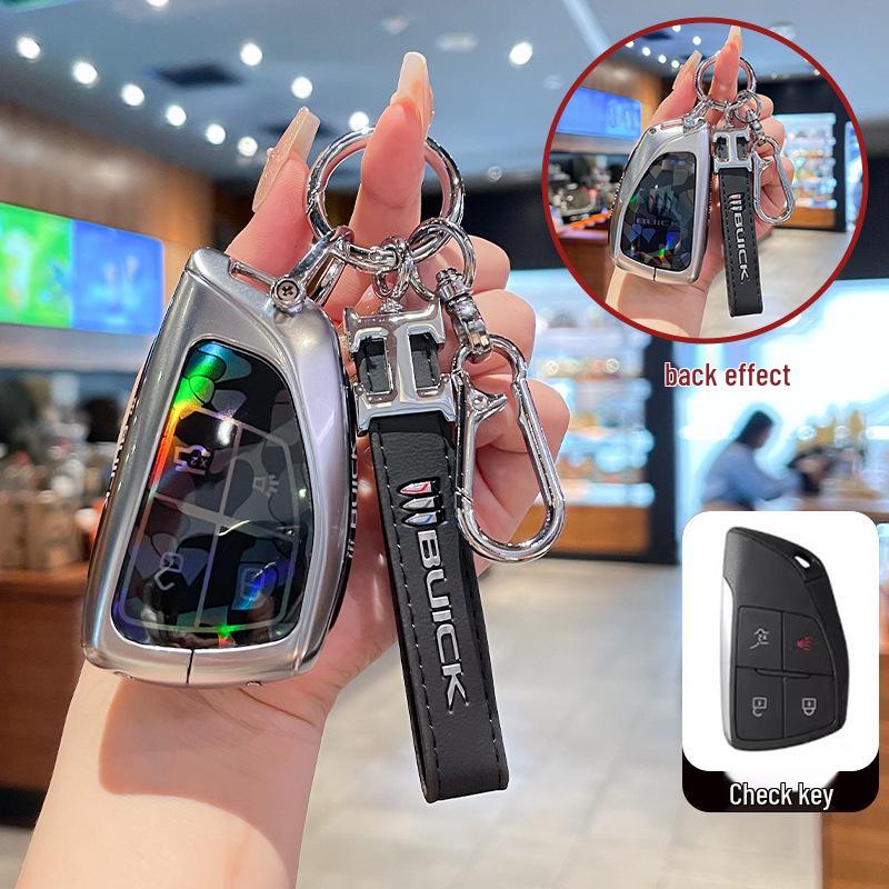 High-End Full-Coverage Metal Key Fob Case for Buick Envision Plus, Envision S/GS, and LaCrosse Cars