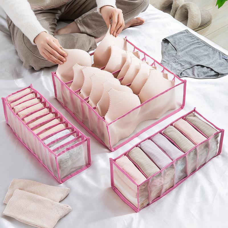 Closet Organizer For Underwear Socks Home Cabinet Divider Storage Box Drawer Organizers Bra Socks Storage Organizer Box