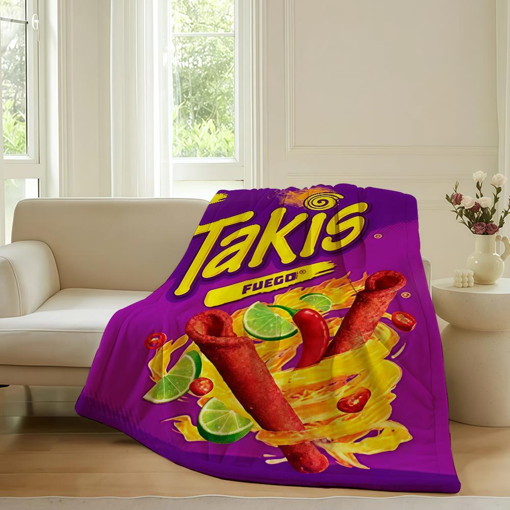 Módní potisk T Takis Deka Na Pohovku Kancelář Postel Letadlo Cestování Spánek Čtení Relaxace Kempování Měkká A Teplá