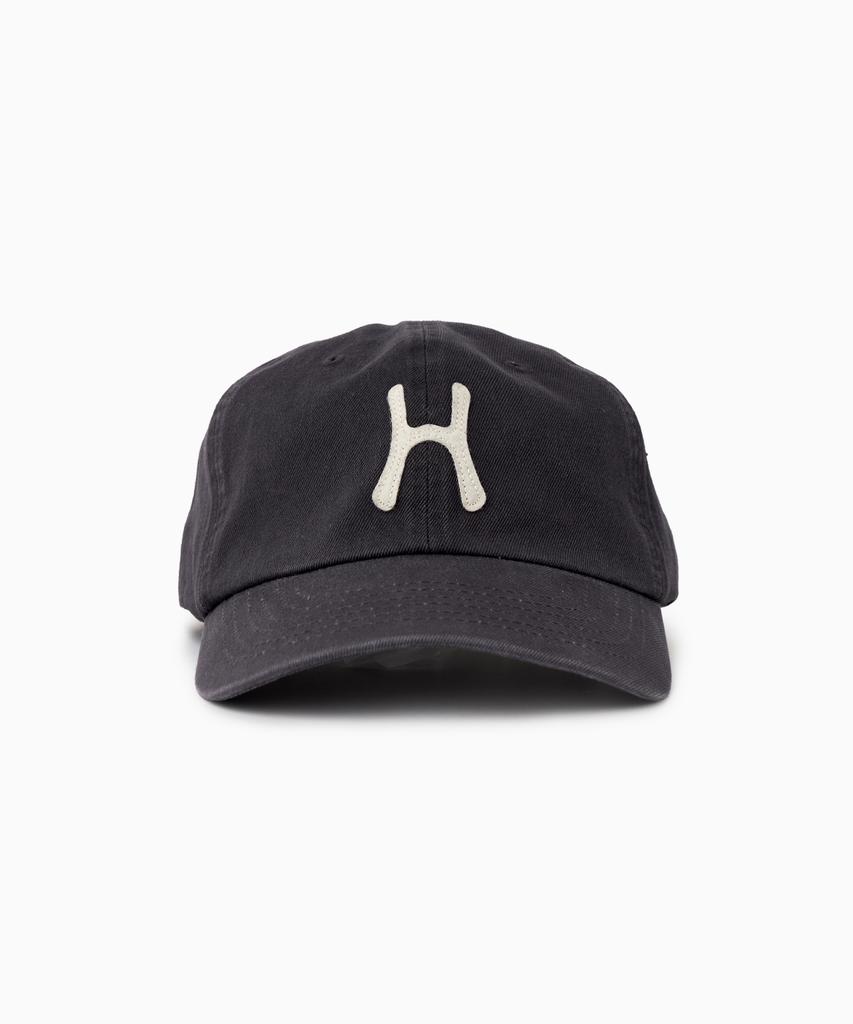 HELLO SUNRISE H Logo Cotton Ball Cap_Charcoal