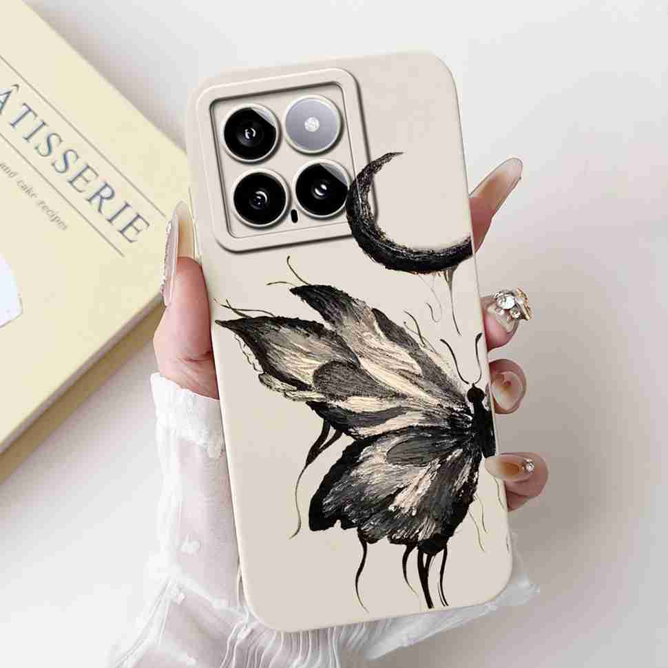 Cover For Xiaomi 14 Case Silicone Shockproof Soft Camera Protective Pattern Matte For Xiaomi 14 Mi14 Xiaomi14 5G 2023 Cases