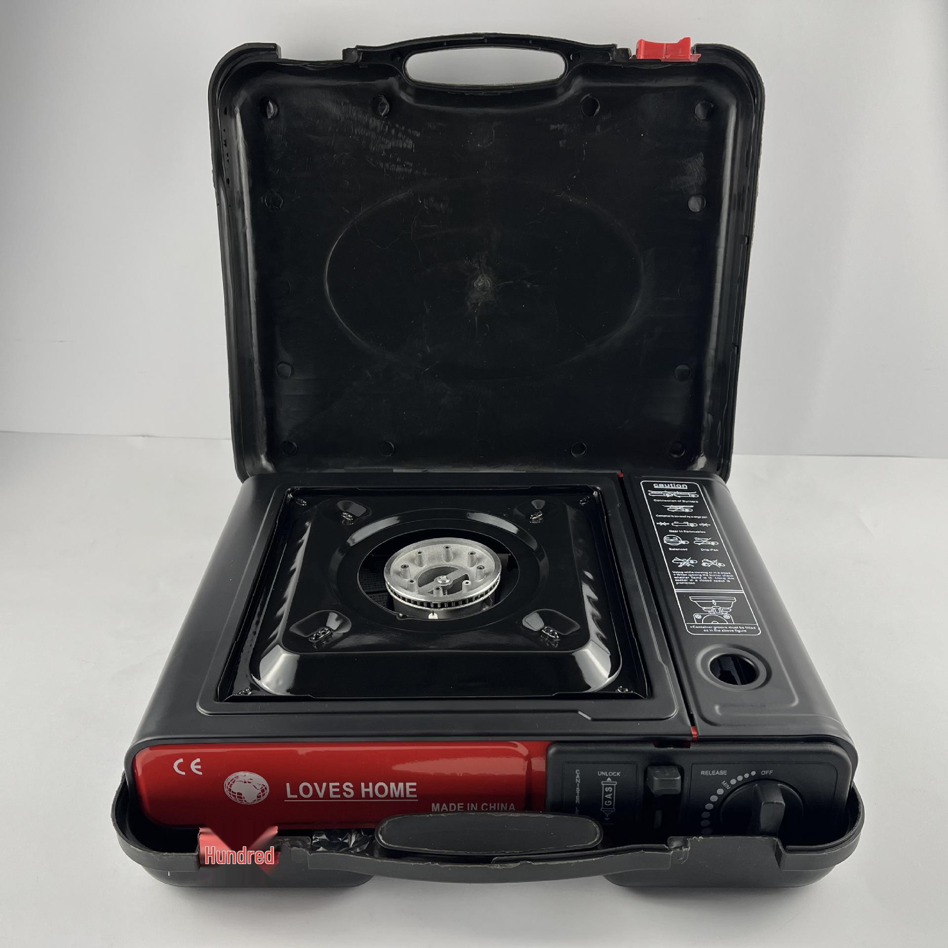 Ветрозащитная портативная газовая плитка для кемпинга и пикников