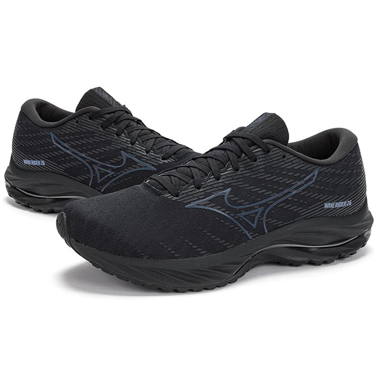 Mizuno Wave Rider 26 Night Sky Men Sneakers Black Odyssey-Grey J1GC220303