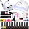 All-in-One Nail Tool Kit: Gel Polish, Builder & Extension Gel, Nail Lamp, Buffer, and Finishing Gel
