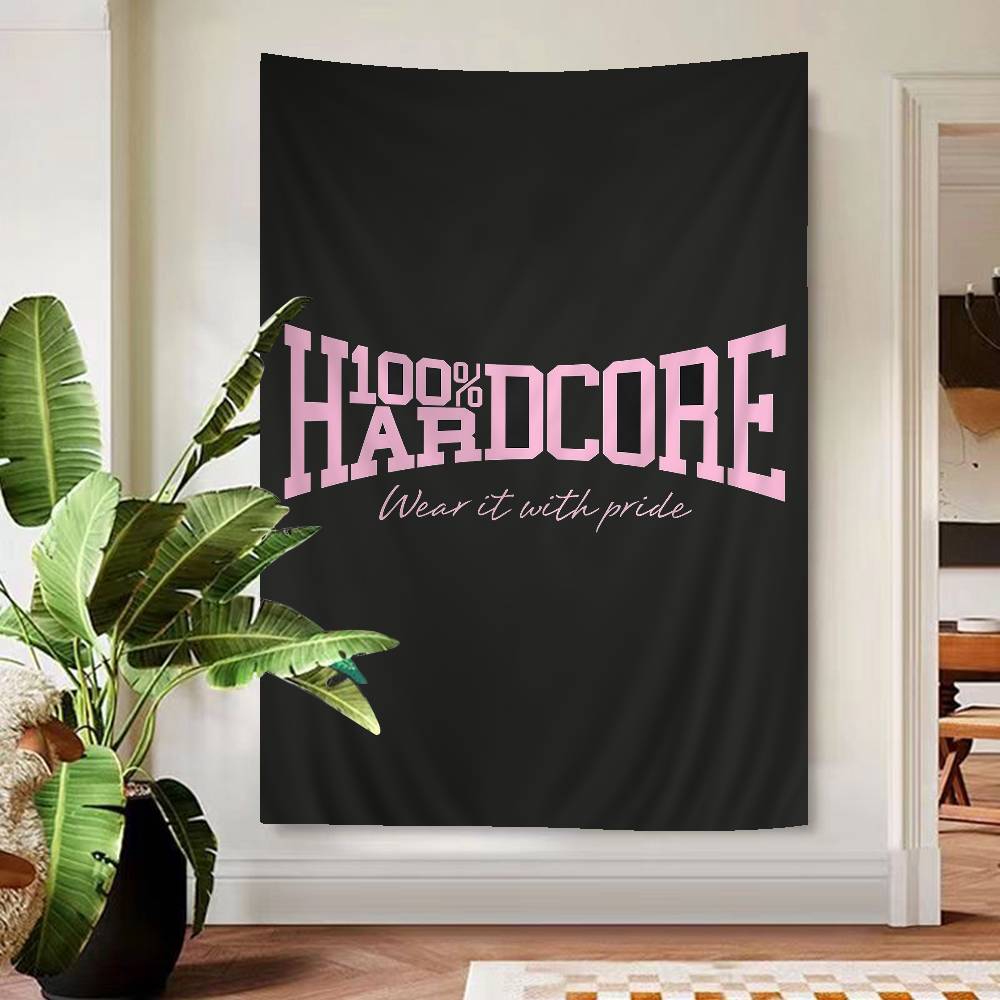 

100 Hardcore Dog To The Bone Cartoon Tapestry Wall Hanging Decoration Household Home Decor 74x94cm(29x37in)