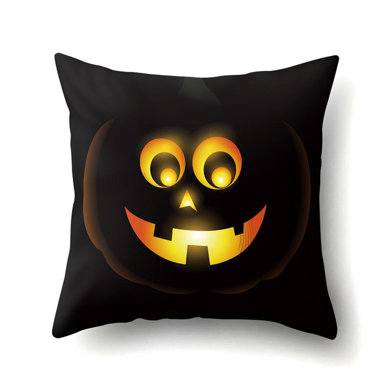 Halloween Pillowcase Car Waist Pillow Pumpkin Sofa Cushion Cover Office Home Living Room Pillowcase