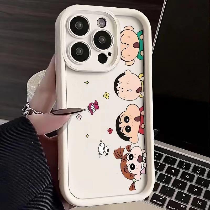 Cartoon Crayon Xiaoxin Is Suitable for Apple 15plus Mobile Phone Case 14promax Creative 13 New 12pro Soft X