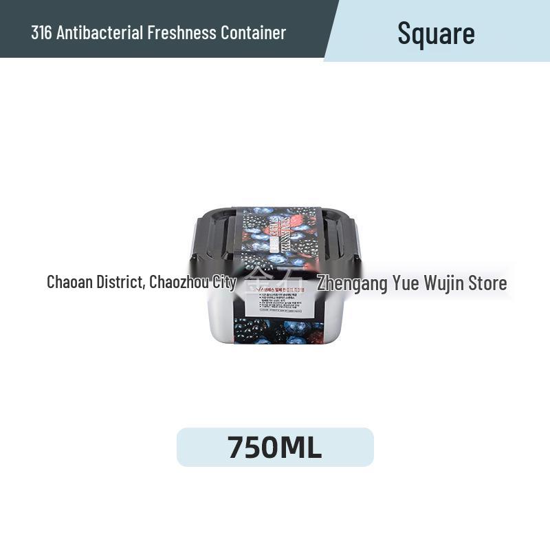316 Stainless Steel Sealed Lid Lunch & Storage Container Bento Box