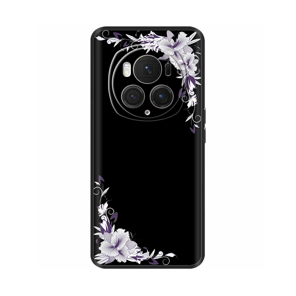 For Honor Magic6 Pro 5G Case Back Cover For Honor Magic6 5G Soft Black Silicone Fashion Phone Case For Magic 6 Pro Coque Fundas