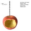 Weather-resistant Bird Feeder Fruit Shape Hanging Feeder, Outside Resin Bowl, Weather-proof Feeding Station for Outdoor Garden Patio Yard