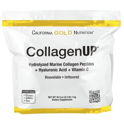 CollagenUP®, mit hydrolysierten Meereskollagenpeptiden, Hyaluronsäure und Vitamin C, geschmacksneutral, 2,2 lb (1 kg)