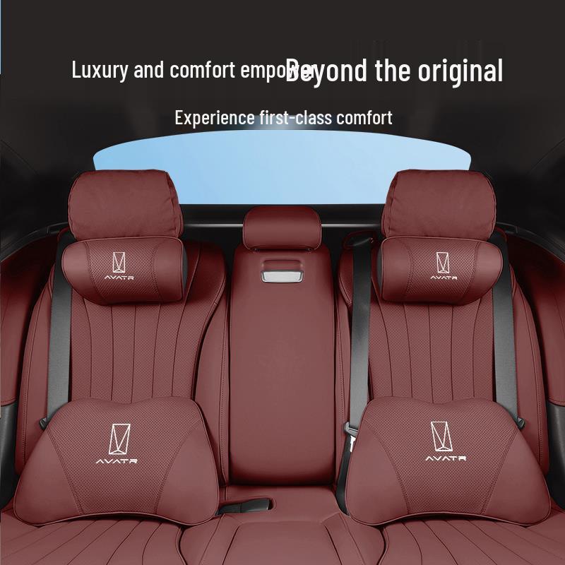 Avatr 11 Car Headrest & Lumbar Support Pillow Set for Interior Enhancement