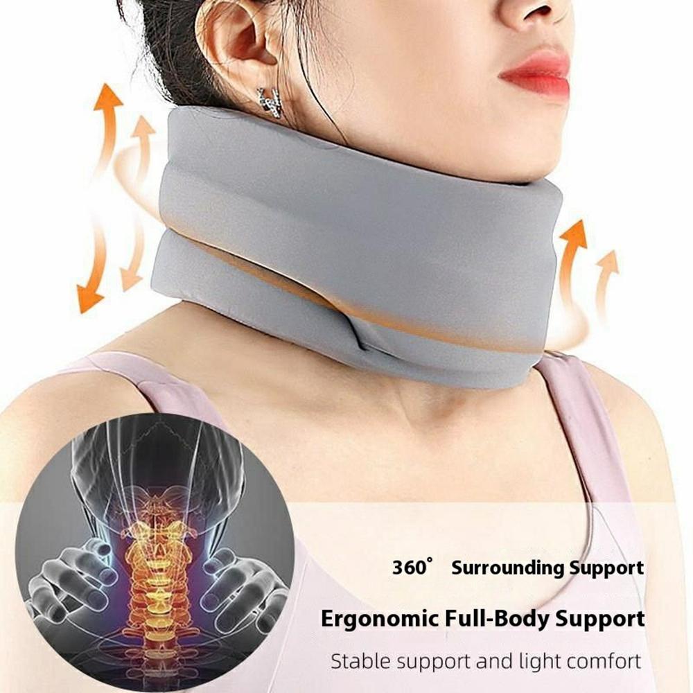 Neck Support Brace Cervical Collar Foam Cushion Lightweight Comfortable for Travel/Home