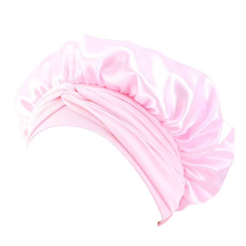 

Круглая шляпа из атласной ленты, ночной колпак, женская шапка-платок, шапочка для химической завивки и ухода за волосами Tjm-301-1 One size розовый