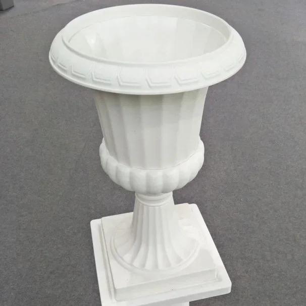 Black White Plastic Vase Wedding Stage Large Vase Decoration Home Furnishings Garden Balcony Courtyard Flower Pot Ornaments