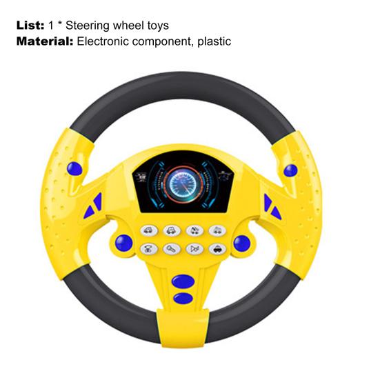 Simulation Steering Wheel Rhythm Training Hand-on Ability Interactive Toys Body Movements Development Steering Wheel Toy for Kids