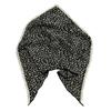 Chiffon-Stoff Dreieckiges Stirnband mit Spitze und Blumendekor als Haar-Accessoire für Damen Sommer-Quadrat-Schal Haargummi