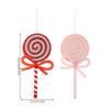 Bow Simulated Lollipop Red Pink Christmas Tree Decoration  Christmas Tree
