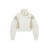 Color Block Retro Sports Stand Collar Zipper Jacket Women Jackets White NJ5JQ30K