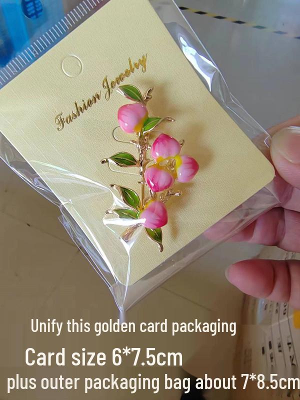 Podzimně-zimní brožová korsáž: Dámský kardigan a špendlík na šátek s přezkou Bauhinia.