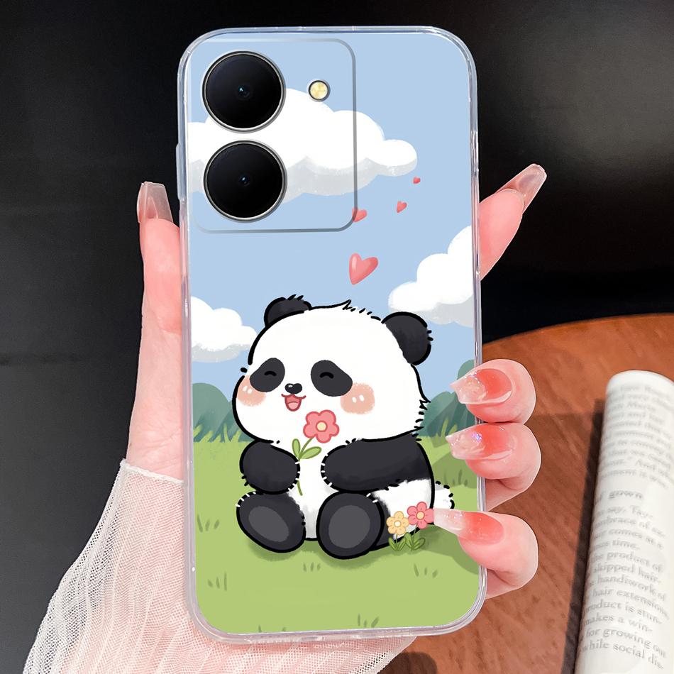 Phone Case For Vivo Y100i Y200i Y300i Y500i 5G Vintage Angel Soft Transparent Silicone High Quality Shockproof Funda