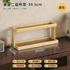 Acrylic countertop cup holder storage shelf desktop organizer for teacups mugs and water glasses suitable for coffee shops corner storage and display