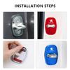 4Pcs Metal Car Door Lock Cover Protective Buckle Cover Sticker For 208 308 408 508 2008 3008 Accessories