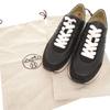 Used AUTHENTIC HERMES EASY Sneakers Black Calf Leather