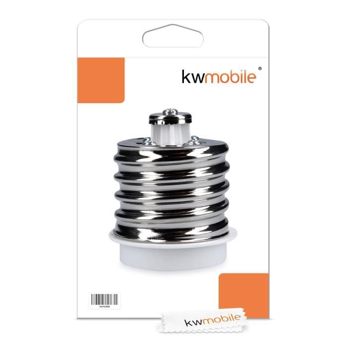Kwmobile 4x Adaptateur De Douille - Convertisseur De Douilles E40 Vers E27 - Adaptateur De Support De Lampe Culot E27 Pour Ampoule L