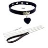 Little Fairy Heart Women's Erotic Collar with Leash Chain - Japanese Soft Girl SM Training Accessory