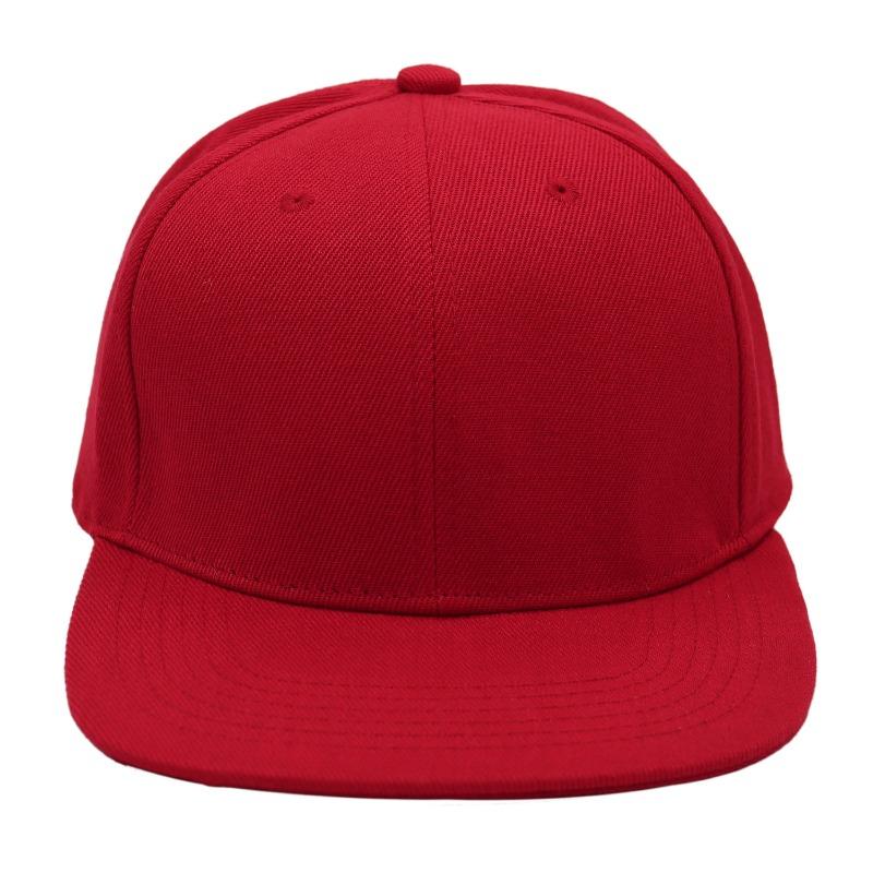 Flat edge hip hop hat men can print embroidery solid color DIY hip hop hat big head circumference skateboard hat
