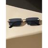 New Unisex Metal Square Frame Fashio Rimless Sunglasses For Outdoor Beach Party