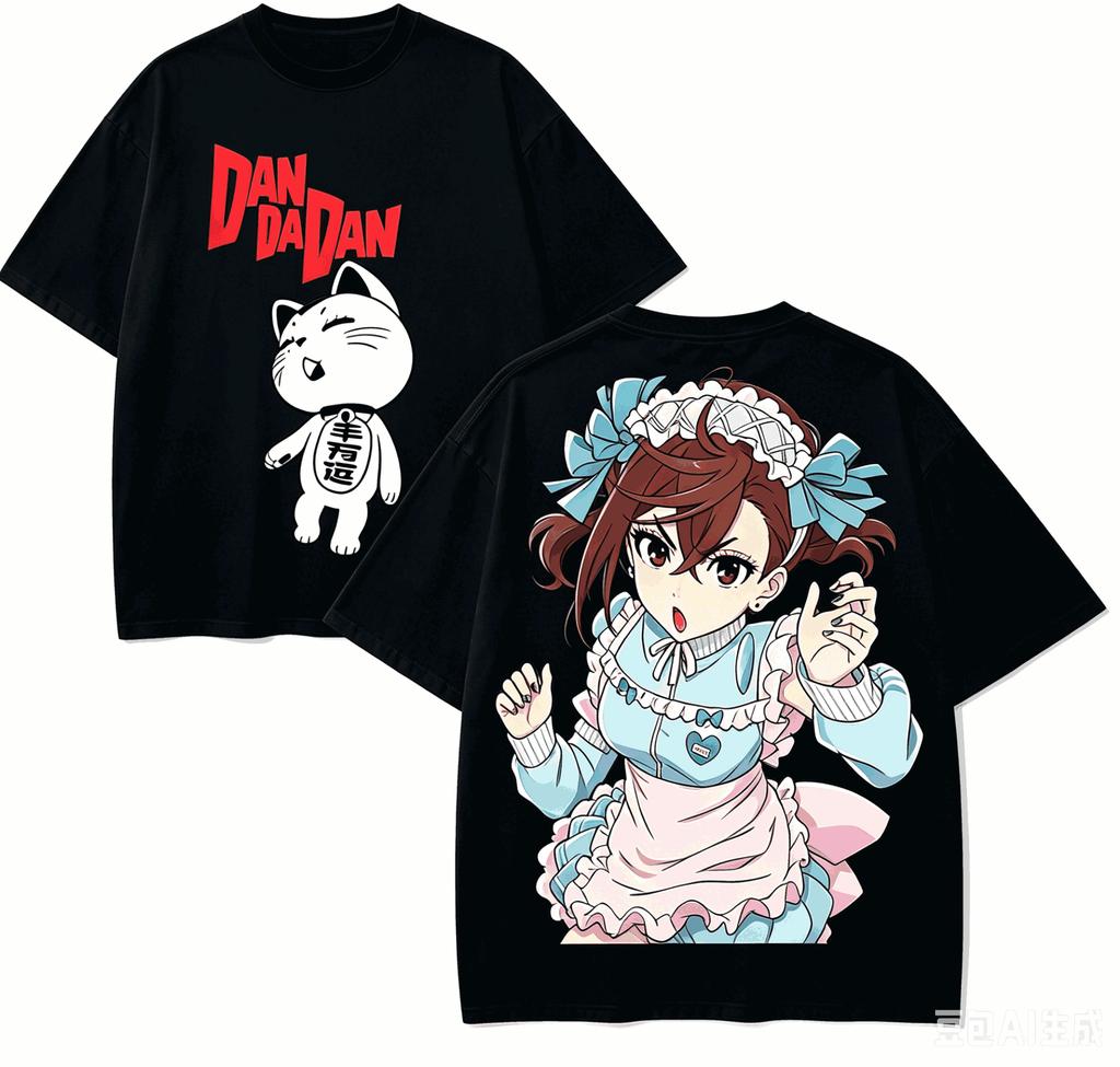 Dandadan Anime Lover T-shirt Harajuku Cotton New?Model High Street Retro Oversized Unisex Class