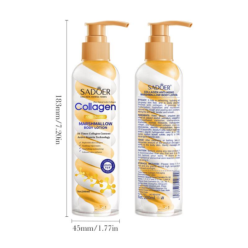 SADOER Collagen Anti-Aging Body Lotion (200ml) - Multilingual Edition
