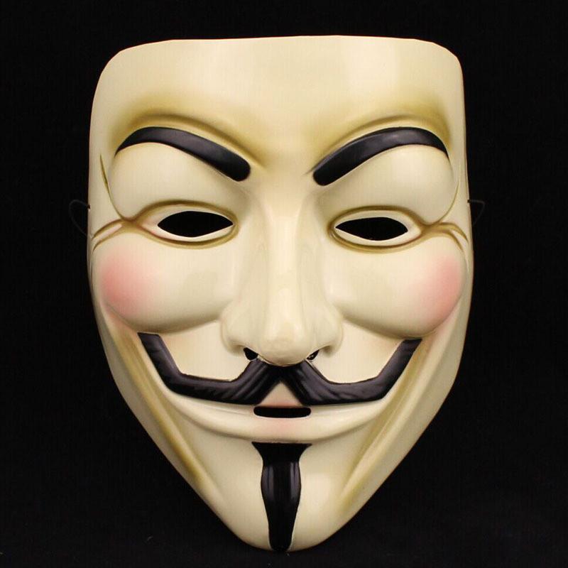 Fashion V For Vendetta Guy Fawkes Mask Anonymous Halloween Costumes Cosplay