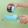 Auslaufsichere 2-in-1 Hundewasserflasche mit Futteraufbewahrung, tragbarer Haustier-Wasserspender für Spaziergänge, Reisen, Outdoor-Aktivitäten