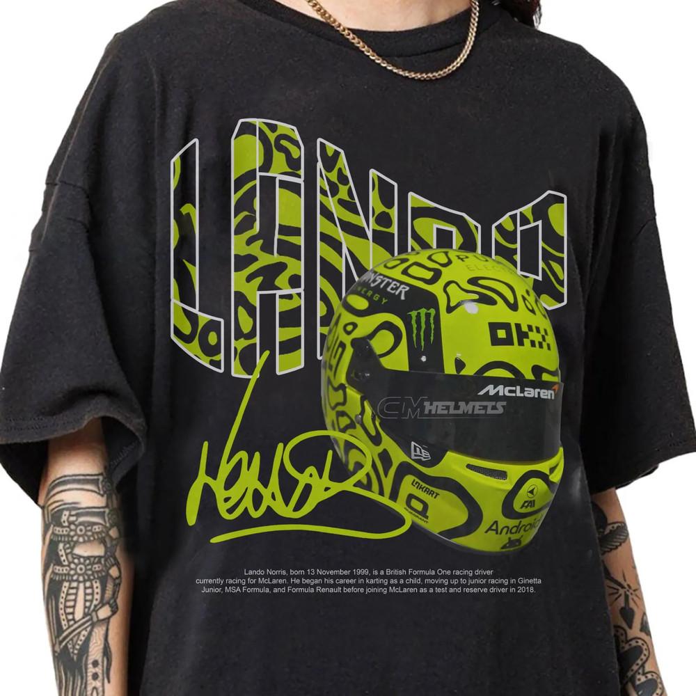 Vintage 90s Graphic Style Lando Norris T-shirt, Lando Norris T-Shirt Unisex T-Shirt XL