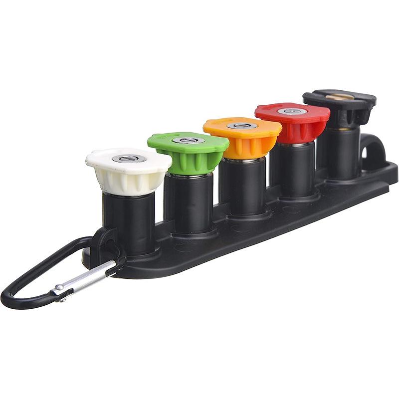 High-Pressure Car Wash Water Gun with 5-Color Nozzle Set and Quick Connect Base Lock