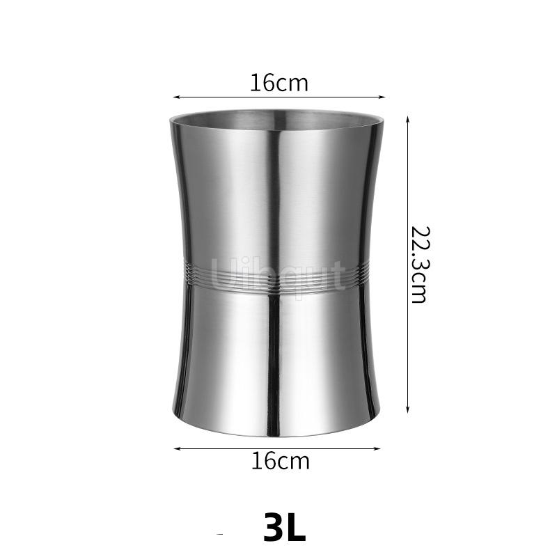 Commercial bar KTV dedicated ice bucket Creative Beer and Red Wine Champagne Bucket Stainless steel ice bucket beer cooler